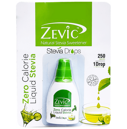 Zevic Stevia Zero Calorie Liquid 250 Drops - Classic Derma
