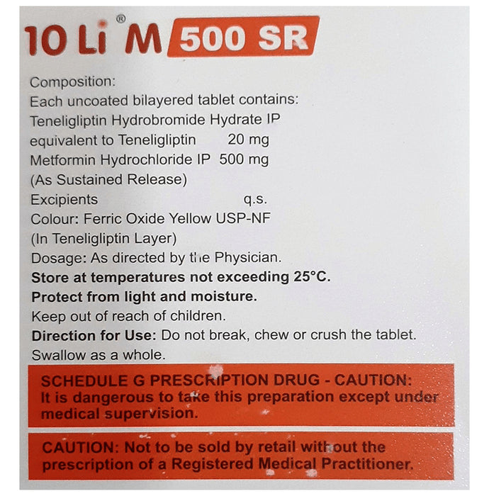 10 LI M 500 SR Tablet