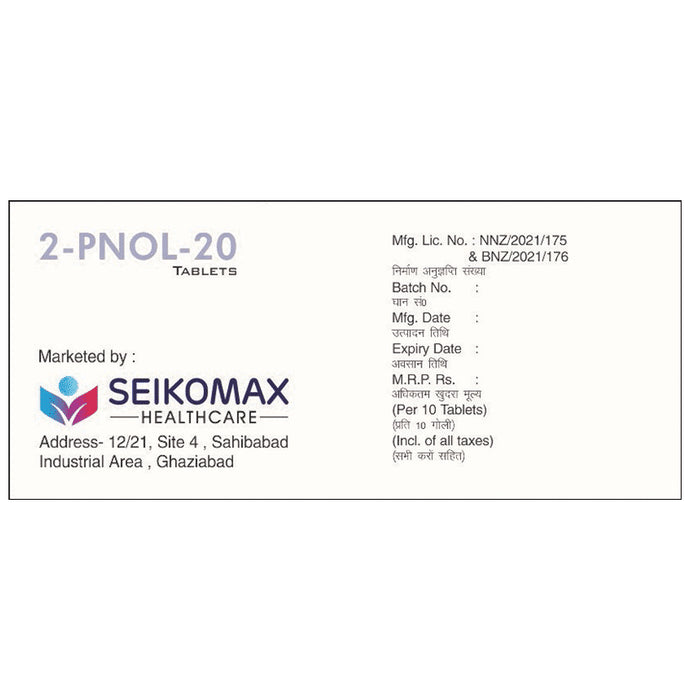 2-Pnol 20 Tablet