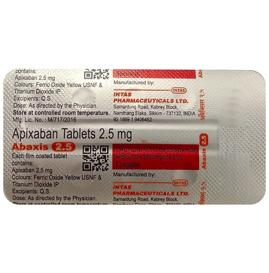 Abaxis 2.5mg Tablet - Classic Derma