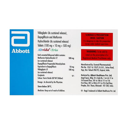 Abvida-Trio 500 Tablet SR