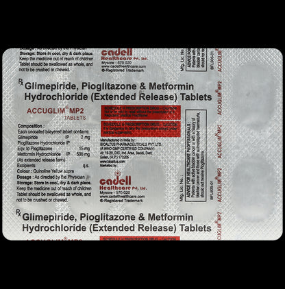 Accuglim MP 2mg/500mg/15mg Tablet