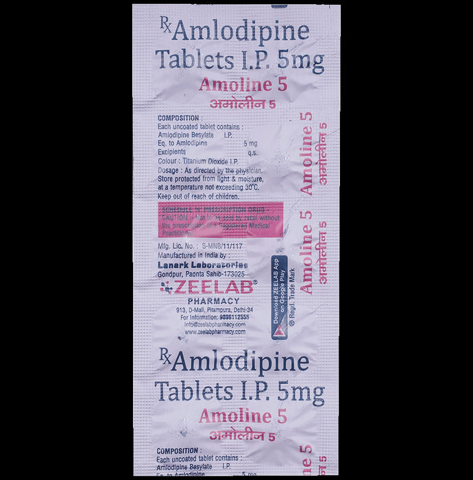 Amoline 5mg Tablet