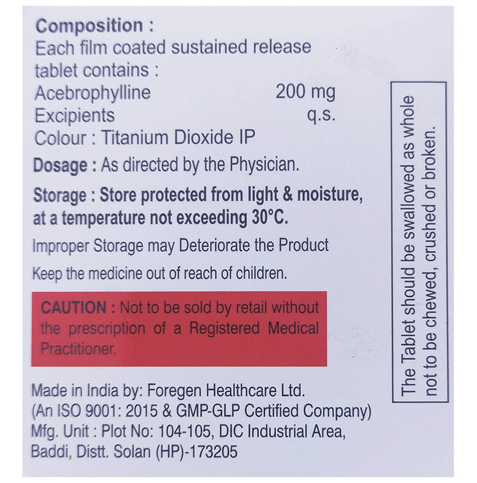 Acib 200 SR Tablet