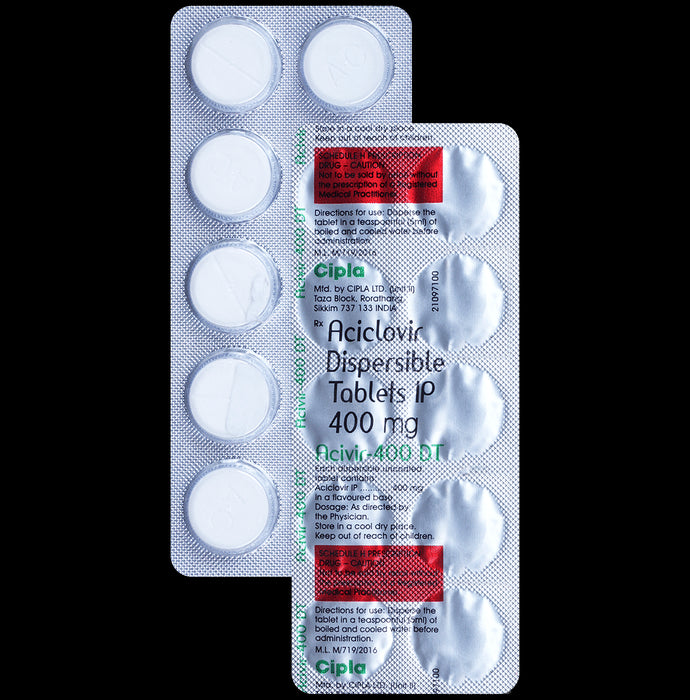 Acivir 400 DT Tablet - Classic Derma