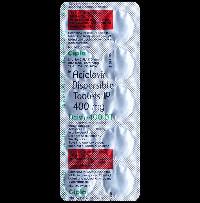 Acivir 400 DT Tablet