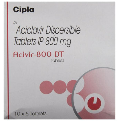 Acivir 800 DT Tablet