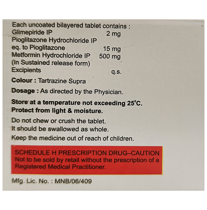 Acmeglim-MP 2 Tablet SR