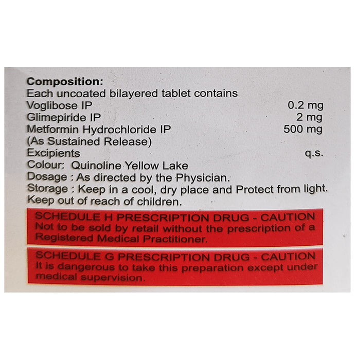 Acmeglim-MV 2 Tablet SR