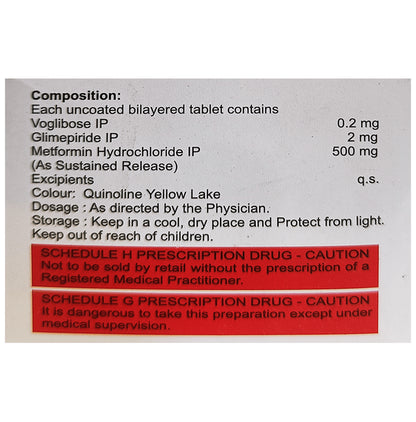 Acmeglim-MV 2 Tablet SR