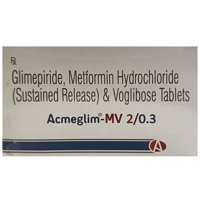 Acmeglim-MV 2/0.3 Tablet SR - Classic Derma