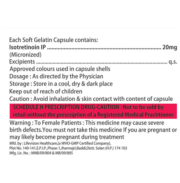 Acnedoq 20 Soft Gelatin Capsule