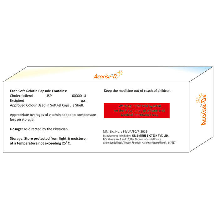 Acorise-D3 Softgel Capsule