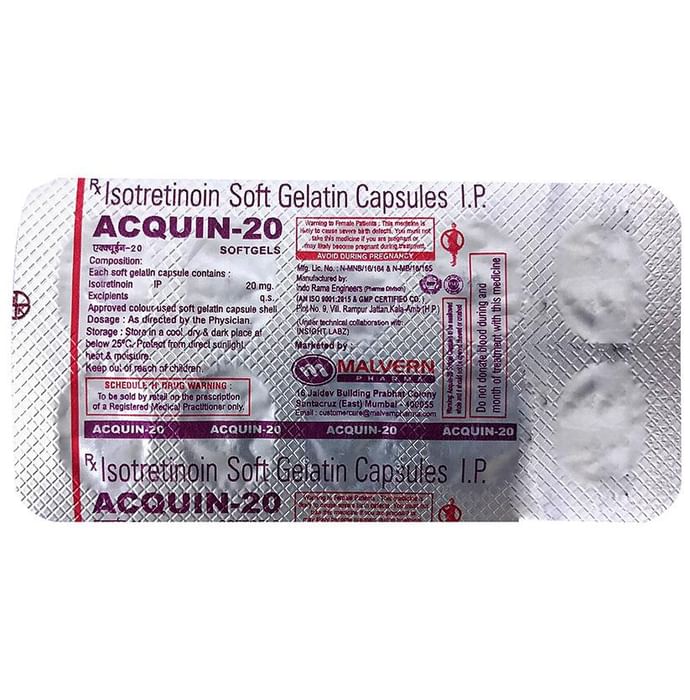 Acquin 20 Capsule - Classic Derma