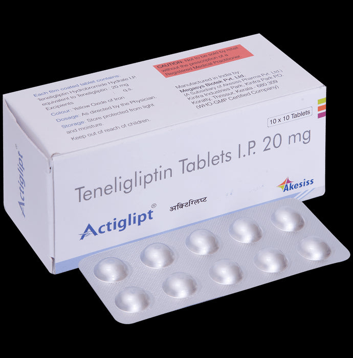 Actiglipt 20mg Tablet - Classic Derma