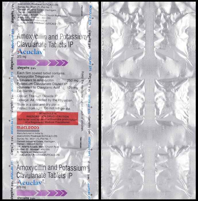 Acuclav 375mg Tablet - Classic Derma