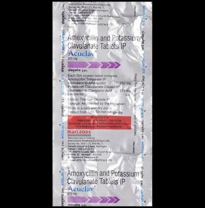 Acuclav 375mg Tablet