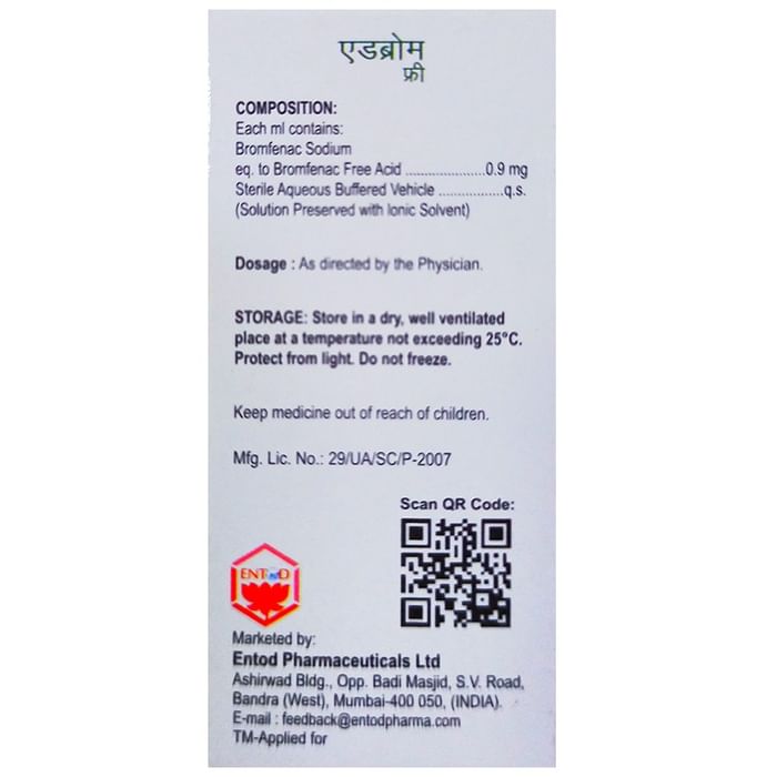 Adbrom Free Eye Drop