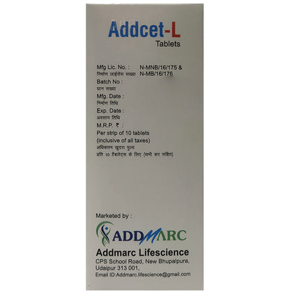Addcet-L 5mg Tablet