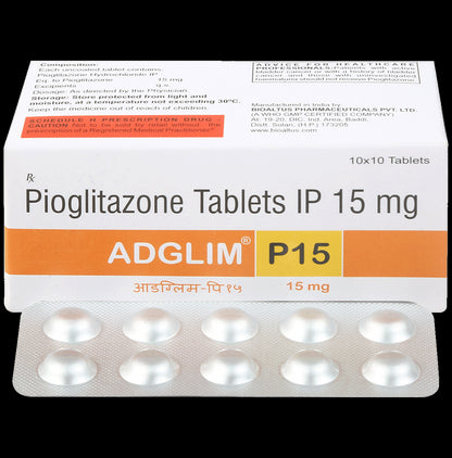 Adglim P 15mg Tablet - Classic Derma