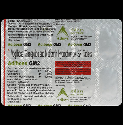 Adibose GM2 Tablet SR