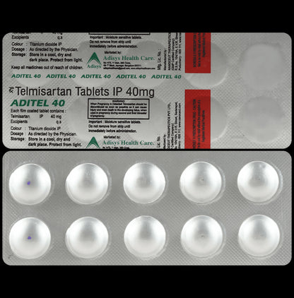 Aditel 40mg Tablet - Classic Derma