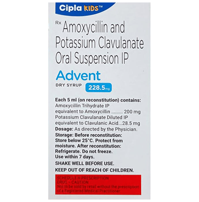 Advent 228.5mg Dry Syrup Tangy Orange