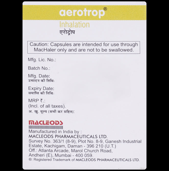 Aerotrop 18mcg Rotacap
