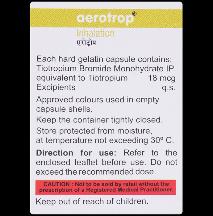 Aerotrop 18mcg Rotacap