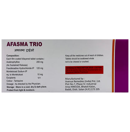 Afasma Trio Tablet SR