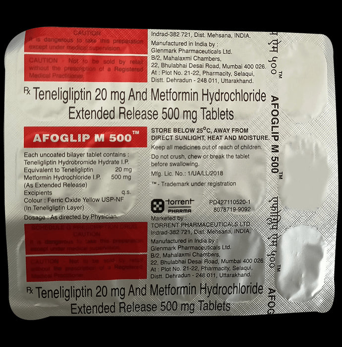 Afoglip M 500 Tablet ER