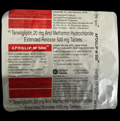 Afoglip M 500 Tablet ER