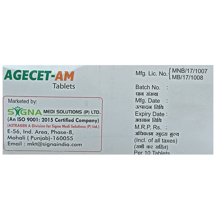 Agecet-AM Tablet