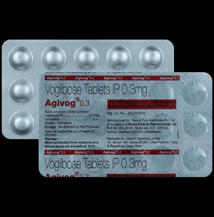 Agivog 0.3 Tablet - Classic Derma