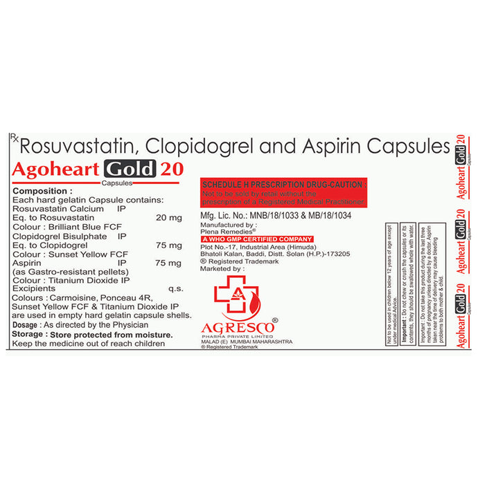Agoheart Gold 20 Capsule