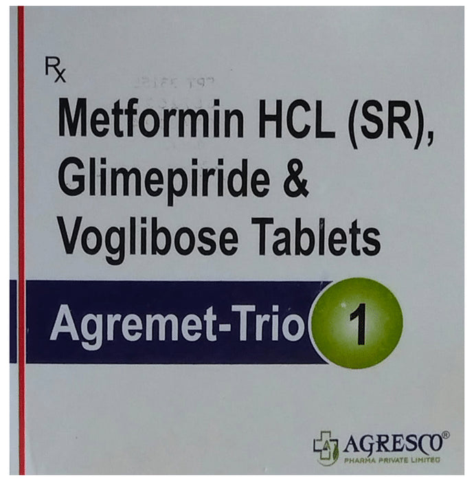 Agremet-Trio 1 Tablet SR - Classic Derma