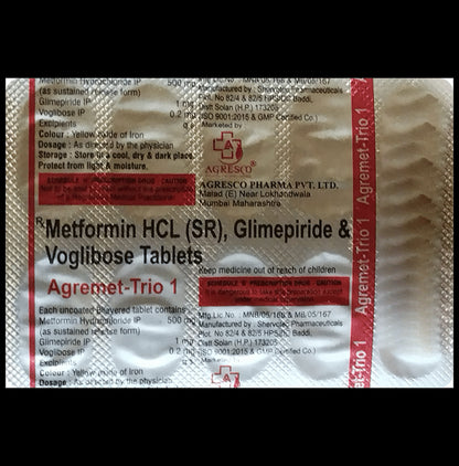 Agremet-Trio 1 Tablet SR