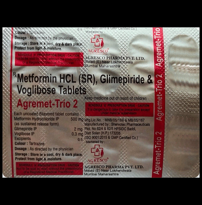 Agremet-Trio 2 Tablet SR