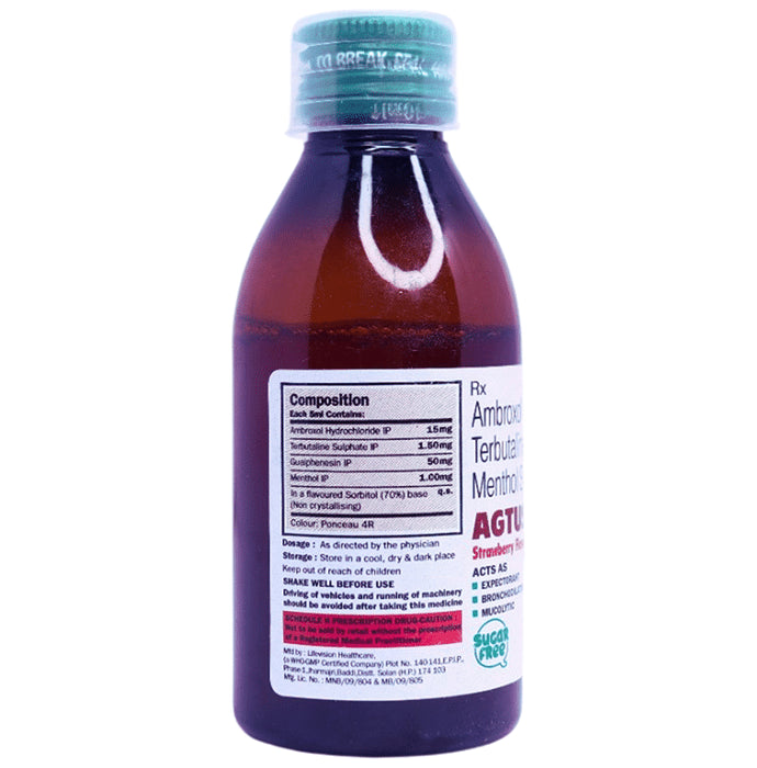 Agtuss-SF Syrup Strawberry Sugar Free
