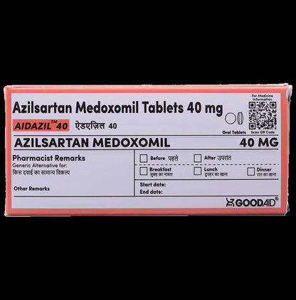 Aidazil 40 Tablet - Classic Derma