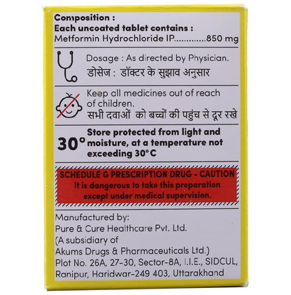 Aidformin 850 Tablet