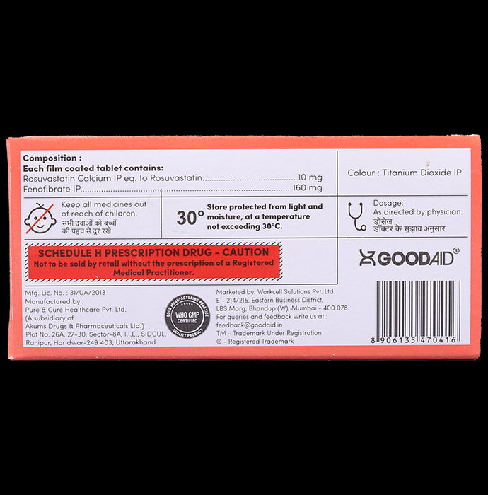 Aidrovastatin F 10 Tablet