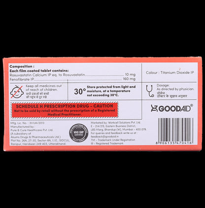 Aidrovastatin F 10 Tablet