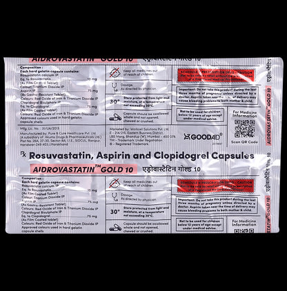 Aidrovastatin Gold 10 Capsule