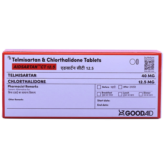 Aidsartan CT 12.5 Tablet - Classic Derma