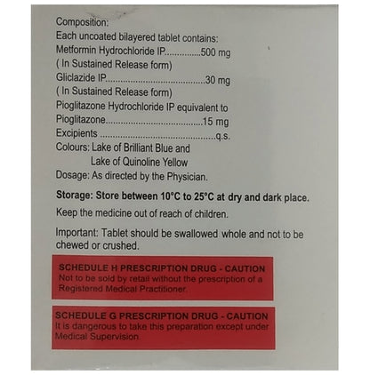 Aim7 30mg/15mg/500mg Tablet XR
