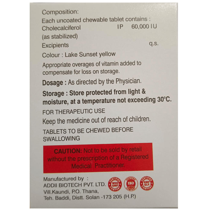 Airacal 60K Chewable Tablet