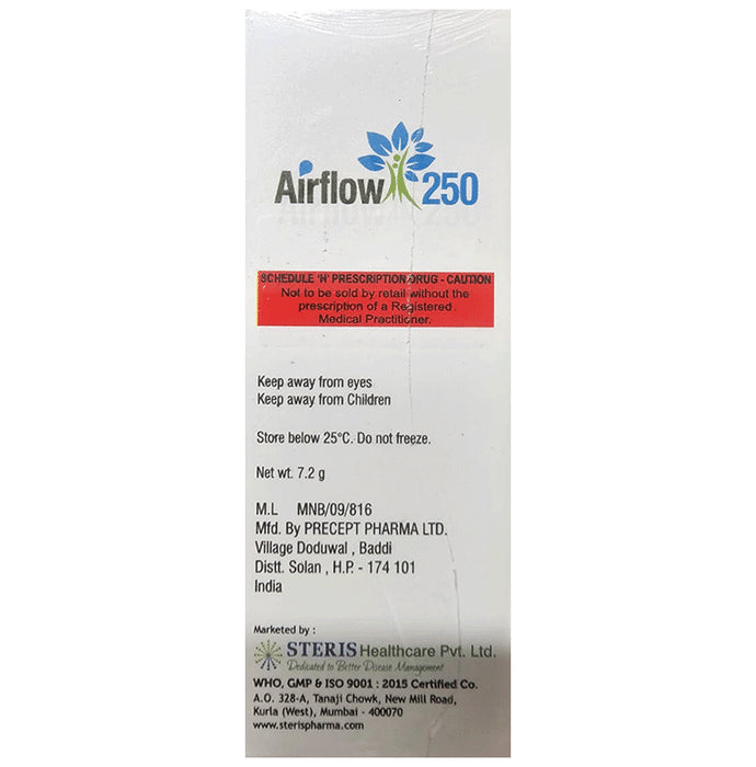 Airflow 250 (CFC Free) Inhaler