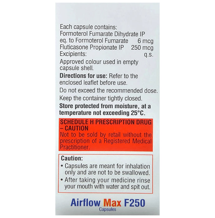 Airflow Max F 250 Capsule