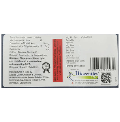 Airkast-L 5mg/10mg Tablet